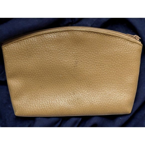 Tan Leather Toiletry Pouch - Picture 2 of 6